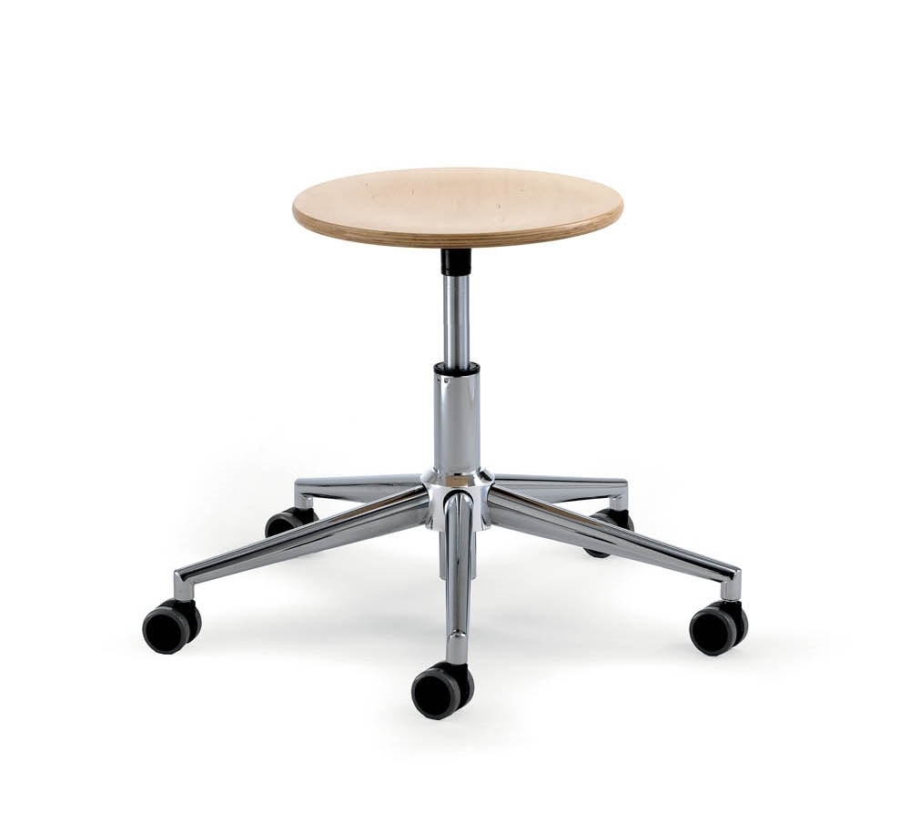 UF 401 - UF 401 stool, Low stool with wheels ideal for reception