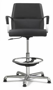 Web stool 10.0103B, Swivel stool for reception and office