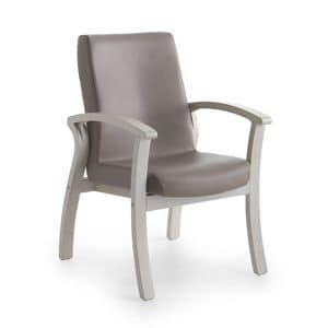 Silver Age 06 FIX, Armchair washable, wide seat, for nursing home