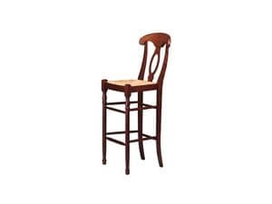 215, Traditional barstool in natural wood Bistro