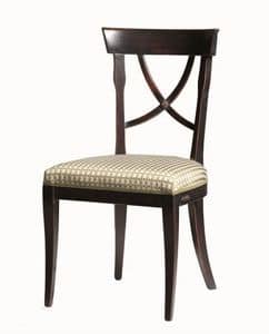Alexie BR.0205, Chair with fabric seat, without armrests
