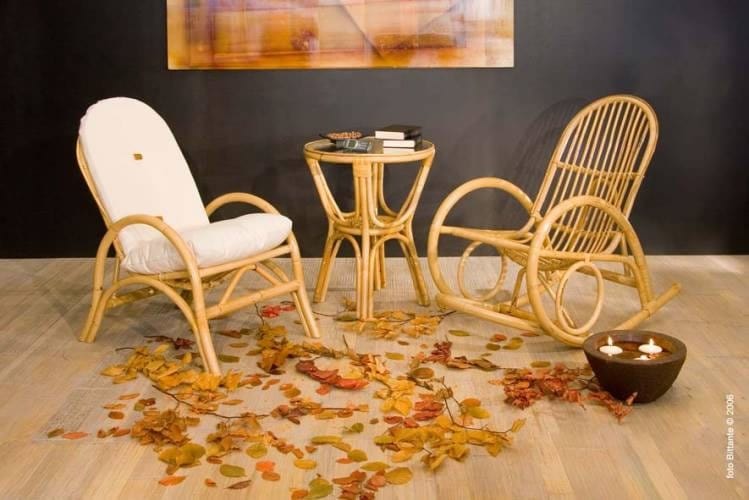 Rocking chair Germania, Rocking chair made of rattan