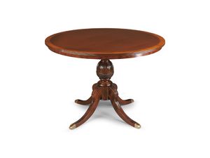 Art. 1064, Classic round table with mahogany top