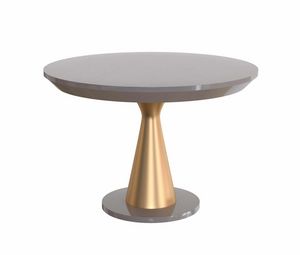 Art. 6059 Dioniso, Round table in lacquered eucalyptus