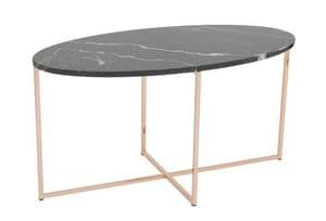 Art.Sax, Elliptical table with marble top