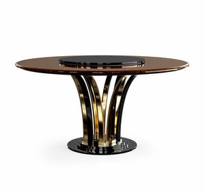 Dilan Glam Art. D05/160, Round dining table in glossy finish