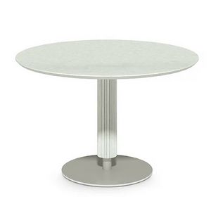 Kuki 3102, Table with a round porcelain stoneware top