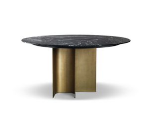 Mirage round table, Round table with marble top