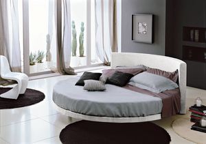 OTELLO, Round bed with headboard