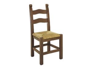 108, Painted wooden rustic chair, with various finishes