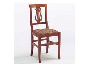 112 B, Sturdy chair in wood and straw, for taverns and bars