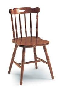 142, Beech chair, rustic style, for bars