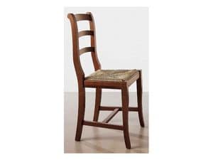 152, Rough wooden chair, straw seat, for contract use
