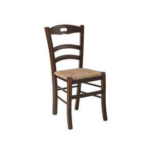 180, Rustic chair with straw seat, for taverns and lodges