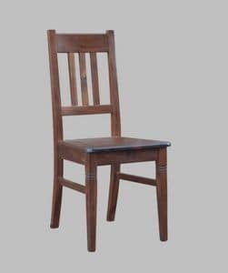 188, Rustic chair in beech wood, padded