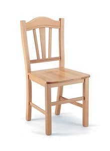 427, Chair in beech wood, rustic style