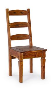 Chair Chateaux, Rustic chair in acacia wood