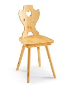 Corazon, Chair entirely of wood flax, perforated back