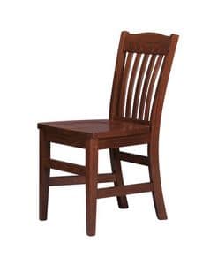 R11, Chair entirely of solid wood, for contract use
