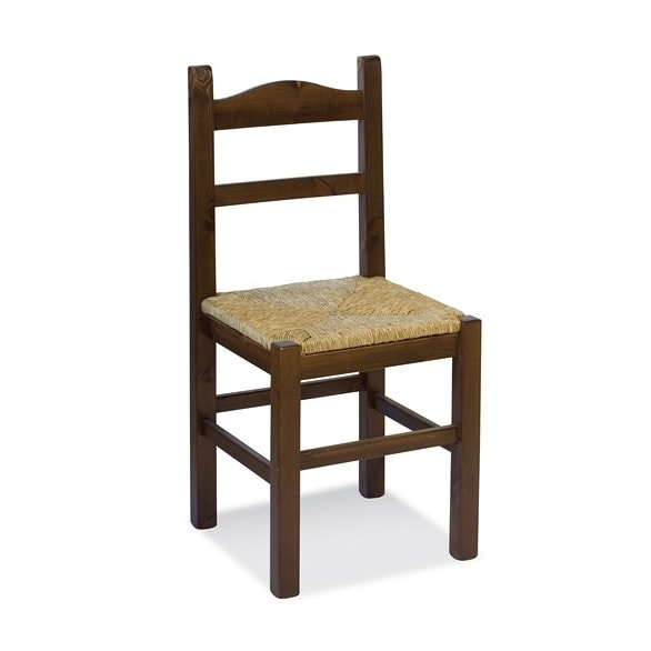 S/109 P Anita Straw, Chair with straw seat, for rustic residences