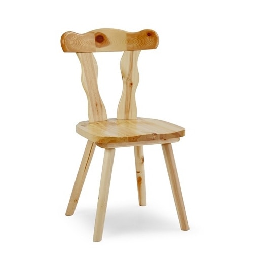 S/135 Patrizia Chair, Rustic chair made in pine, for breweries and wineries