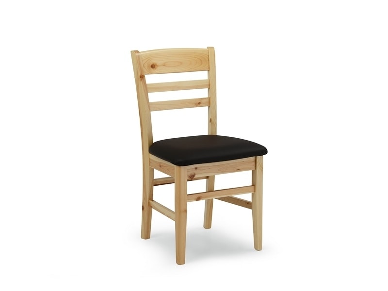 S/154 Sedia Annamaria, Chair in pine, with horizontal slats, rustic