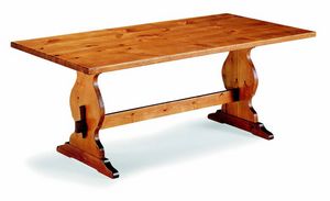 6160 Frattino, Rustic pine wood table