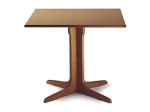 924, Wooden table with central column