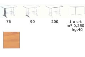 T/204, Rustic wooden table with footrest, for pubs