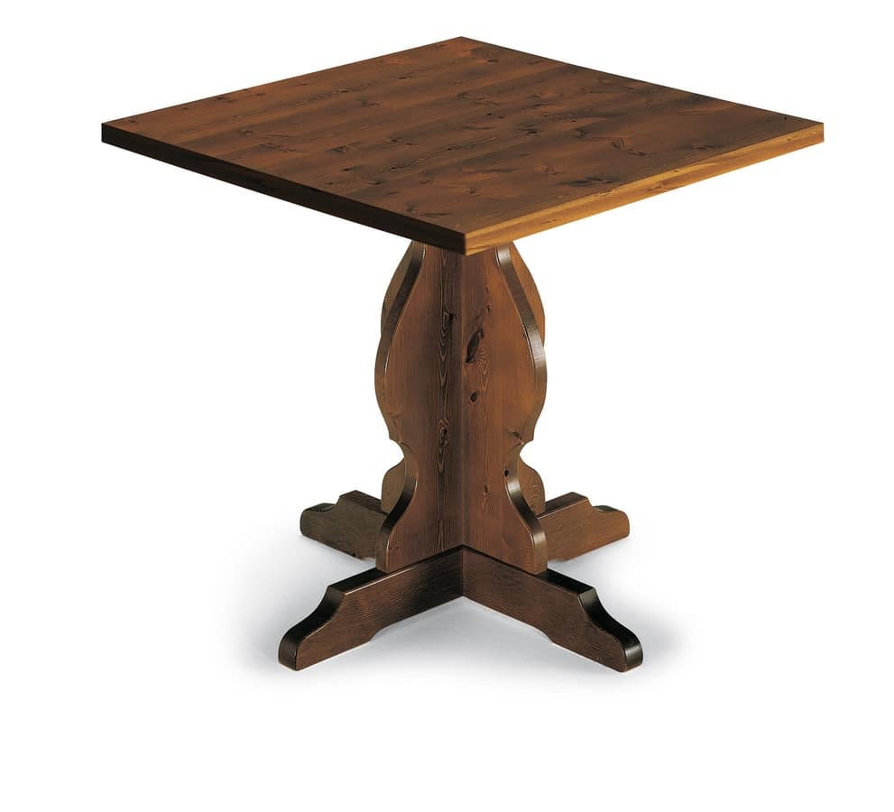 T/410, Rustic table, made of solid wood, for kitchen