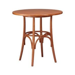 TV01, Tables in beech bent wood, rustic style