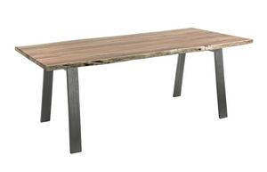 Table Aron 200X95, Table with wooden top with irregular edges