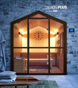 HSH, Sauna with shape of home, for fitness area