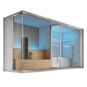 Olimpo with sauna, Sauna e hammam with bath and shower, color therapy
