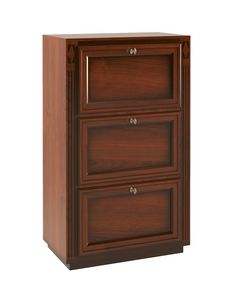 Villa Borghese shoe rack 5380, Wooden shoe cabinet with folding doors