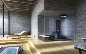 ANANDA, Modular shower Space, tailored, for Spa