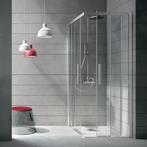Aster, Shower cabin in glass with anti-limescale treatment