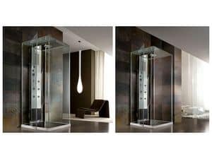 Rigenera Box, Wall shower, minimal style, multifunctional, for spa