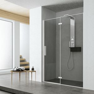 Time with hinged door, Shower cabin with hinged door, for spa and home