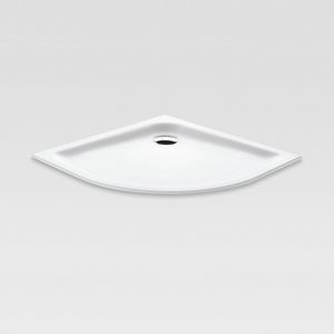 Corian curved - 1.2 cm thick, Corian shower tray, with installation flush-to-floor