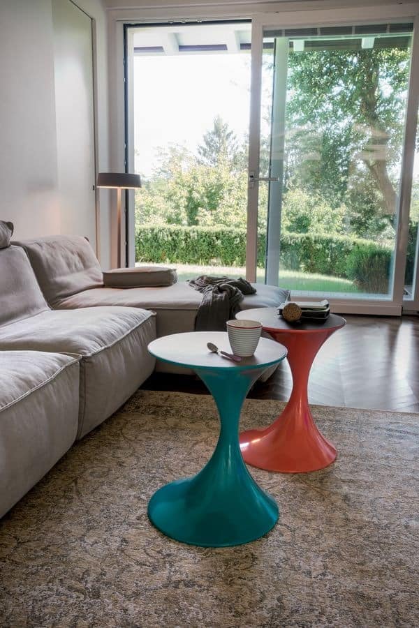 ANDORRA, Modern coffee tables, with wooden or glass top, for living room