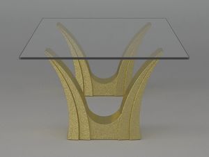 Apollo, Coffee table with double stone base