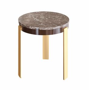 Art. 6024 Zeus, Round side table with marble effect