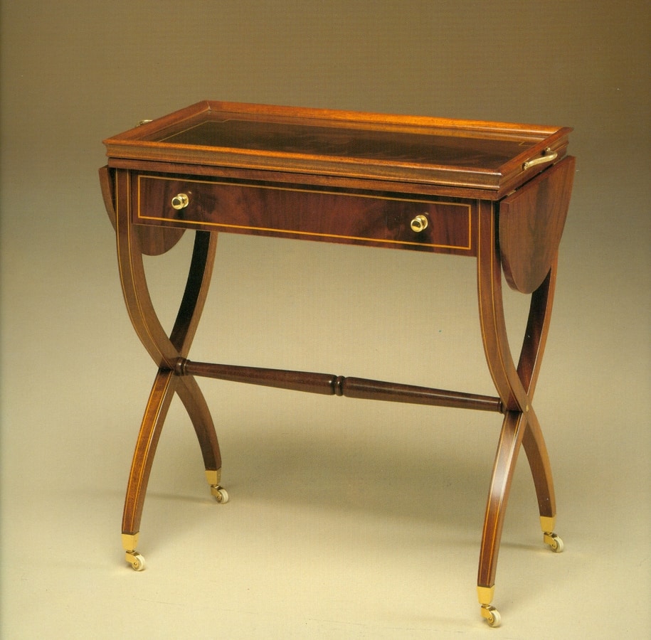 Art. 89216, Side table with tray and wheels