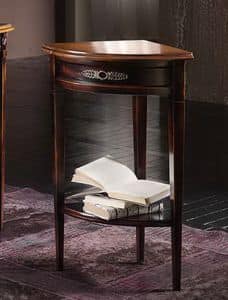 Art. H069 CORNER CONSOLE, Solid wood angular console, for living room