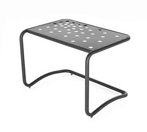 California, Coffee table in metal, with perforated top