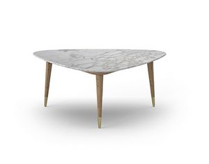 Coffee Table Coco 067, Coffee table with triangular marble top