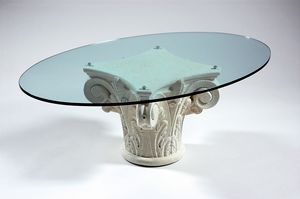 Corinto, Coffee table with Greek style base