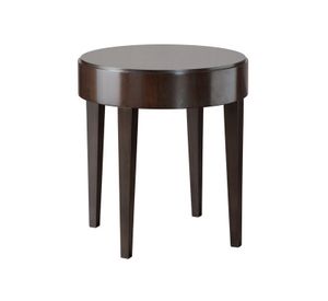 Downtown side table, Round side table with veneered wood top