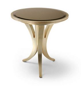 FLORA / slim side table, Side table with round top